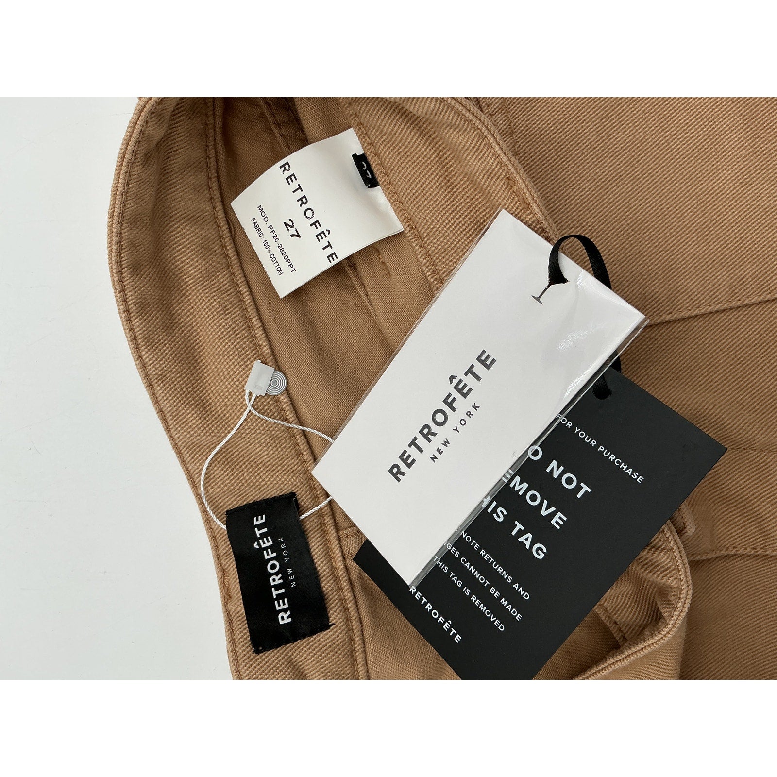 Retrofete x Revolve 'Tessa' Brown Cotton Shorts Size 27 - NWT