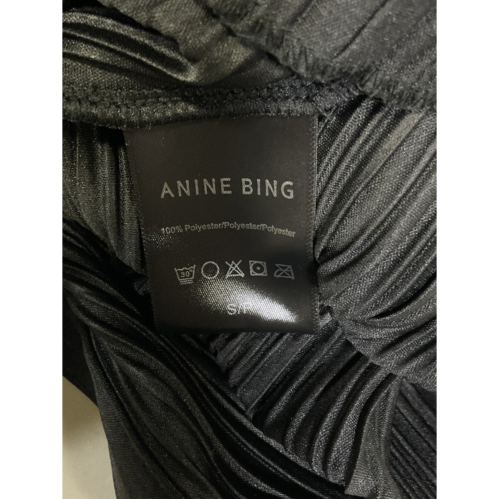 Anine Bing 'Nuri' Black Shirt Size S