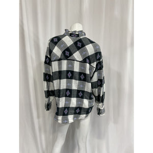 Xirena 'Jensen' White Long Sleeve Drop Shoulders Shirt Size M