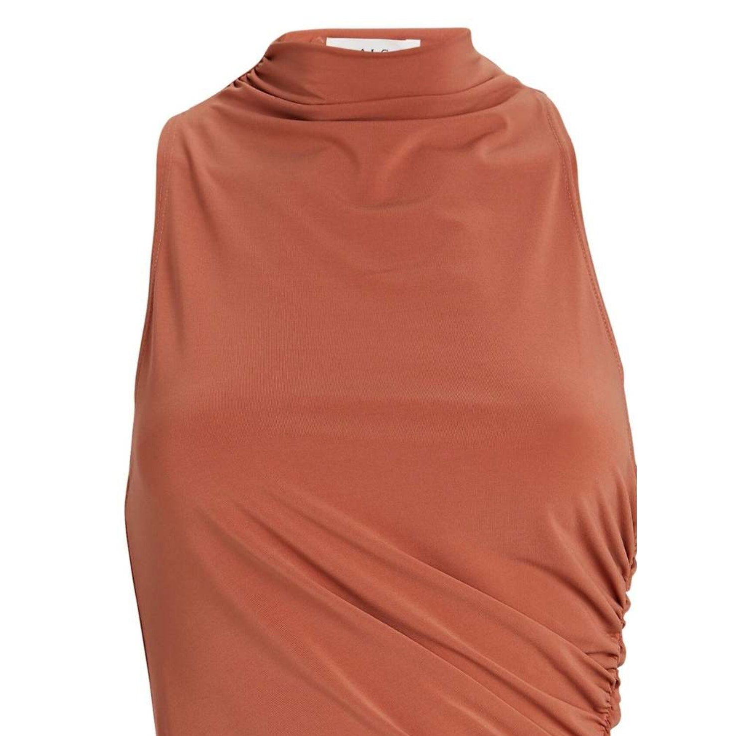 A.L.C. 'Easton' Brown Sleeveless Mockneck Crop Top Size S - NWT