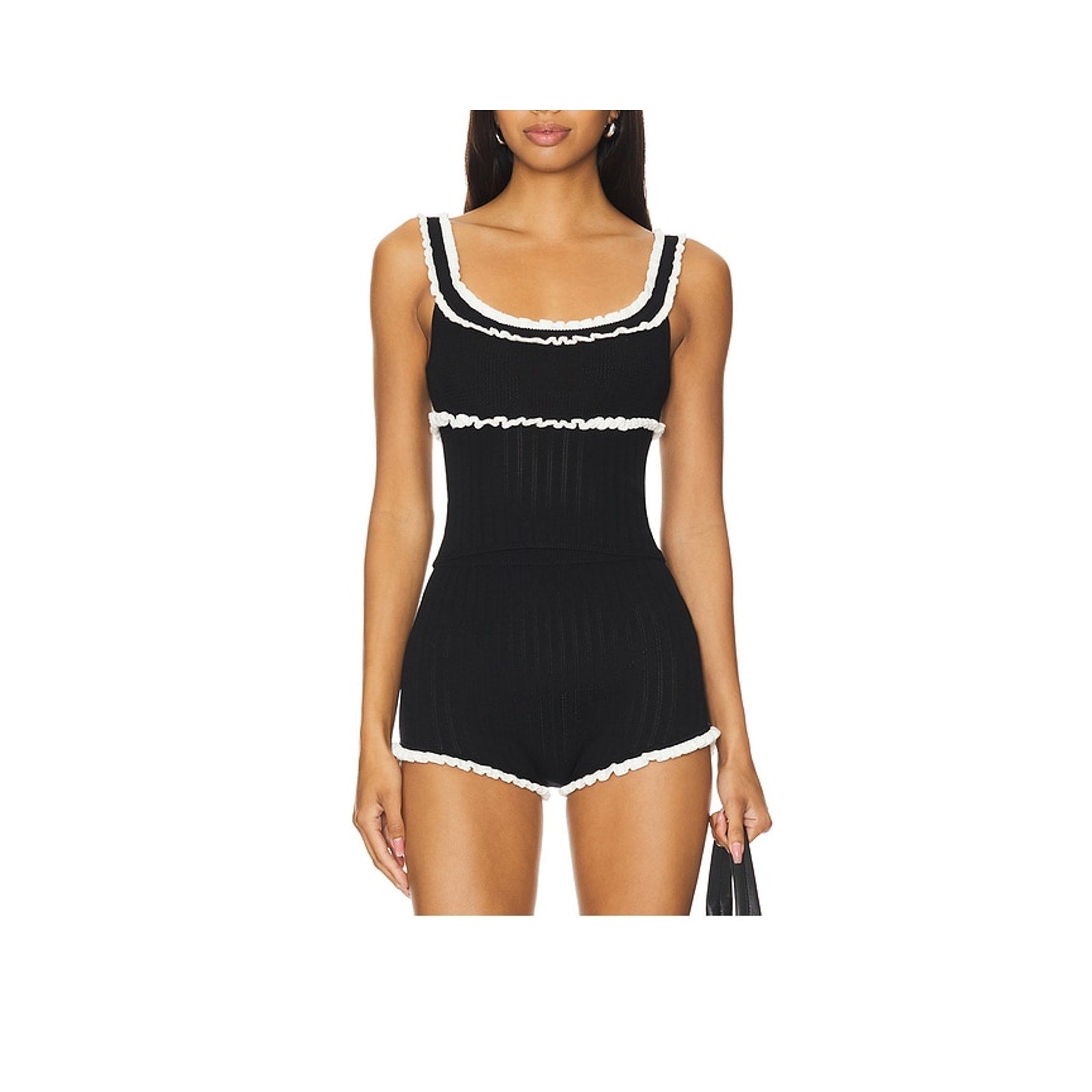 Majorelle 'Brielle' Black Viscose Tank Top Size S