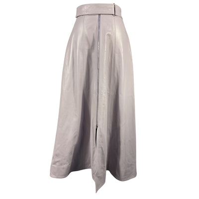 Brandon Maxwell Sleek Purple A-Line Skirt Size US 2