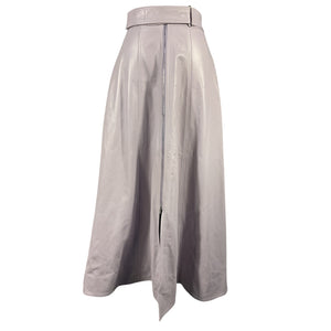 Brandon Maxwell Sleek Purple A-Line Skirt Size US 2