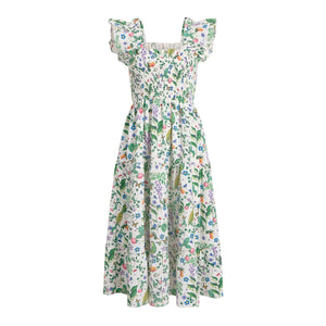 Hill House Home Floral Multicolor Ellie Artists Edition Midi Dress Size XS