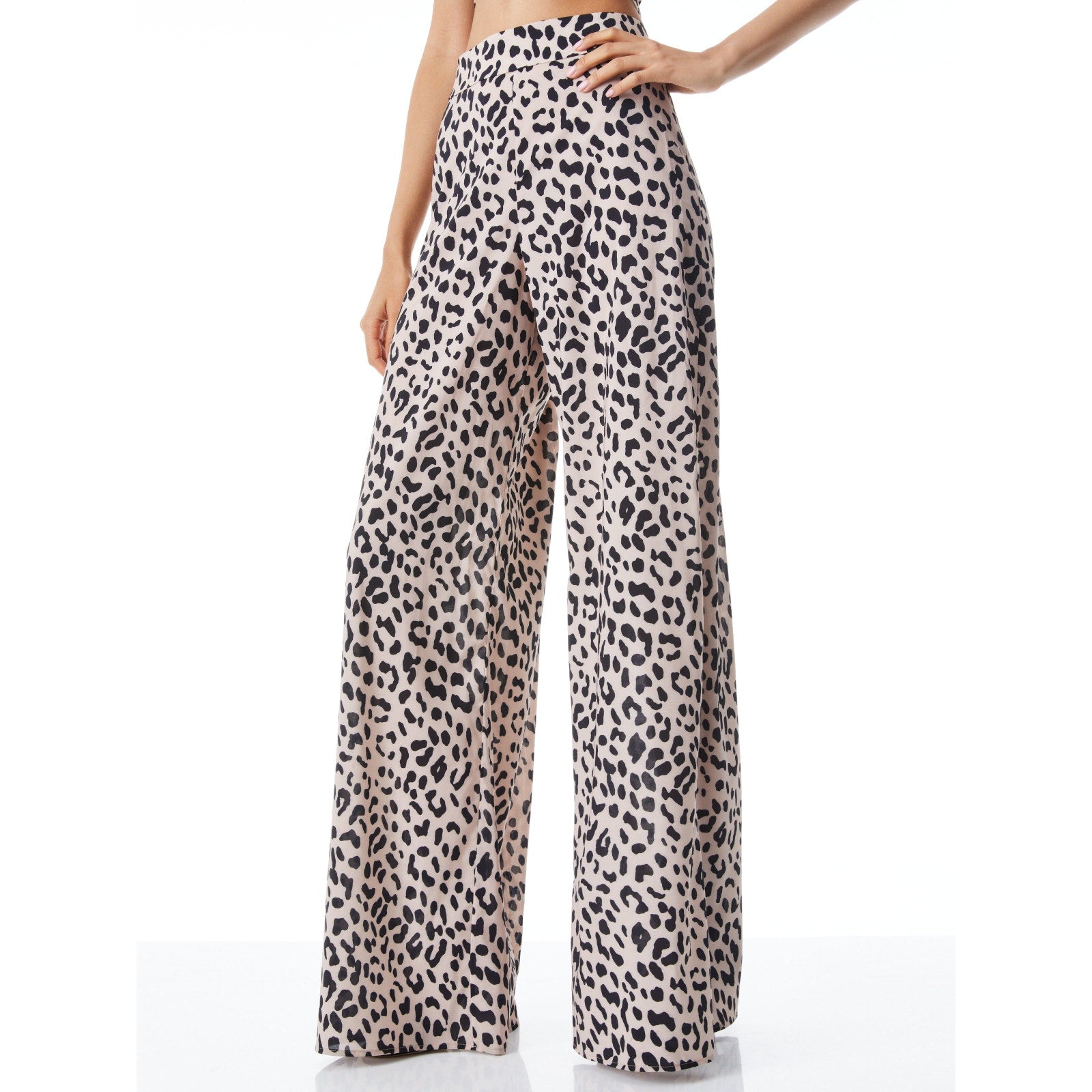 Alice + Olivia 'Athena' White Wide Leg Pant Size 2