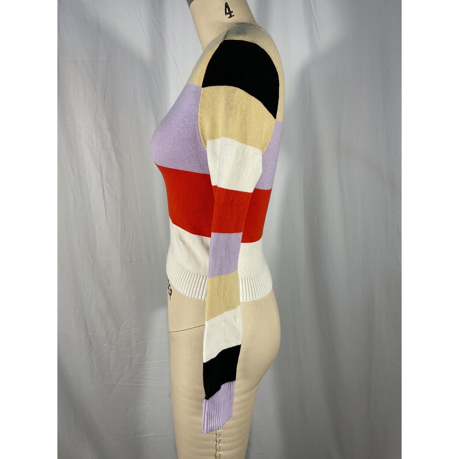 Joostricot Colorblock Red Blouse Size S