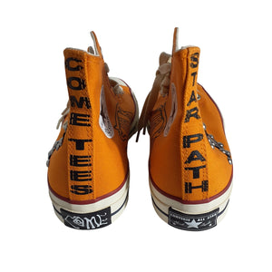 Converse Embellished Orange Chuck 70 Sneakers Size 7.5 US