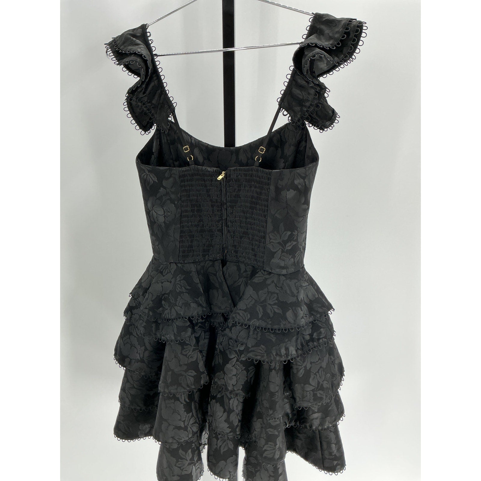 V. Chapman 'Patisserie' Black Polyester Dress Size 4