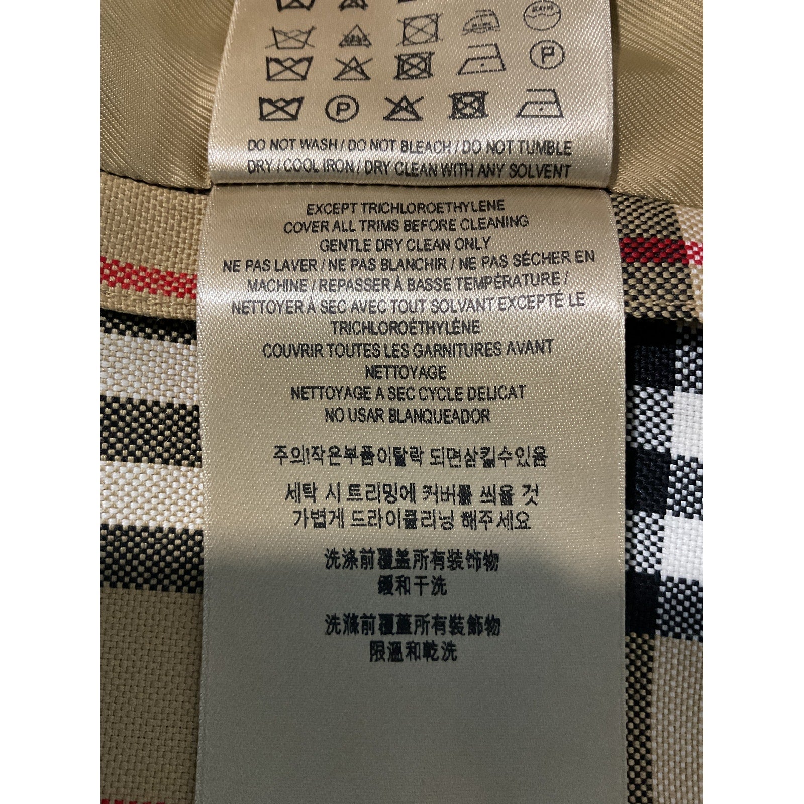 Burberry Vintage Check Beige Wool Single Breasted Tailored Blazer Size UK 12/US 10