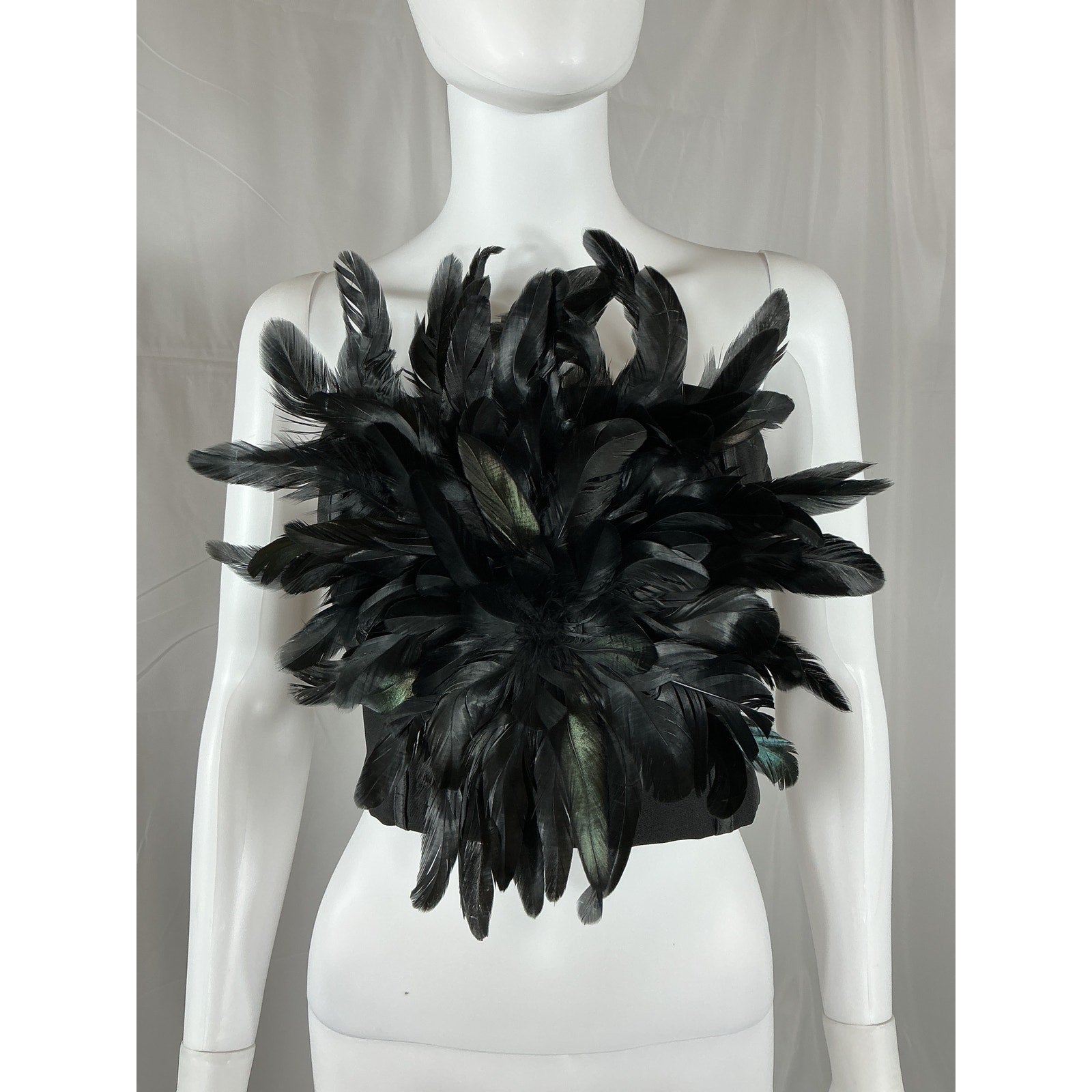 Retrofete 'Nicki' Black Polyester Top Size S
