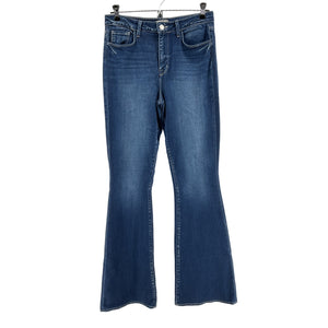 L'Agence Classic Blue Bell High Rise Flare Denim Jeans Size 28