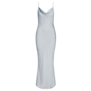 Shona Joy Elegant Turquoise Luxe Bias Cowl Slip Dress Size US 2
