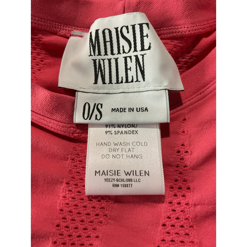 Maisie Wilen 'Logomania' Pink Nylon Dress Size OS