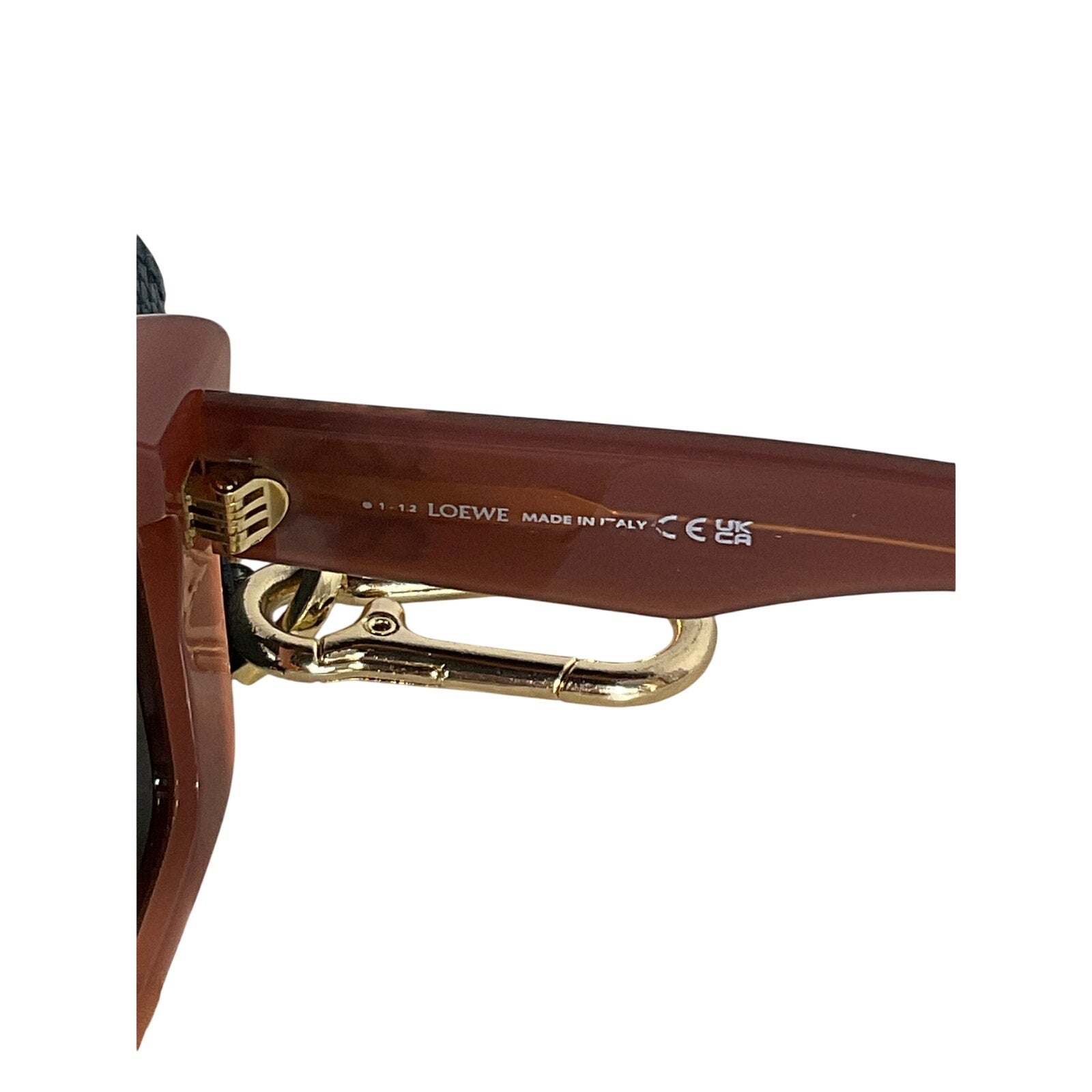 Loewe '50mm' Brown Acetate Cat Eye Sunglasses Size OS