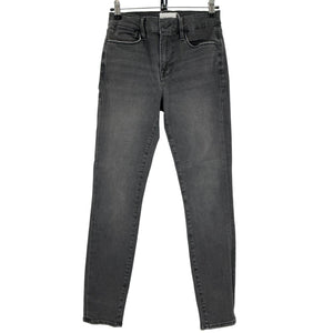Frame Stretch Black Le High Ankle Skinny Denim Jeans Size 25