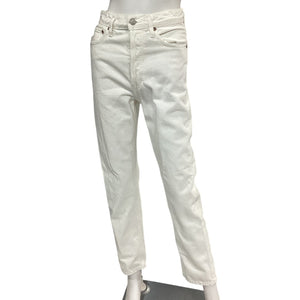 Agolde Vintage White 90s Pinch Waist Denim Jeans Size 24