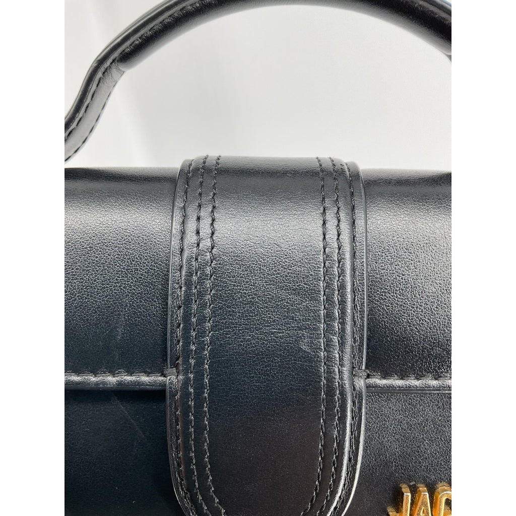 Jacquemus 'Le' Black Leather Bambino Bag