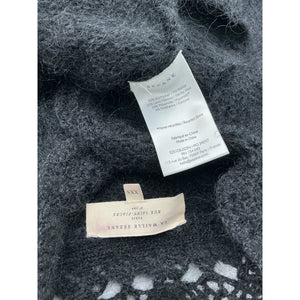 Sezane Fuzzy Black Angie Cardigan Size XXS