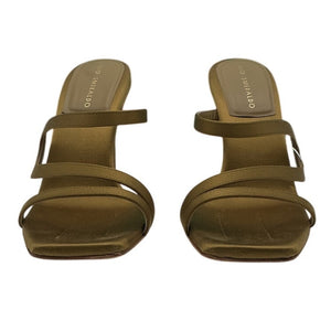 Ilio Smeraldo Strappy Olive Green Maeve Reilly Mules Size 39/ US 9
