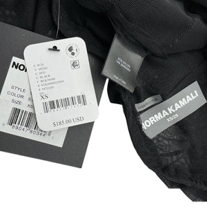 Norma Kamali Tiered Black Ruffle Mini Skort Size XS NWT