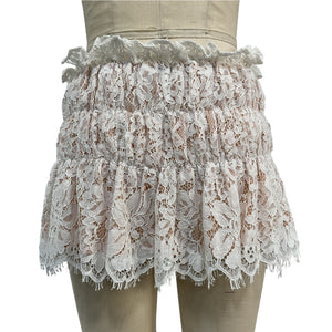 Majorelle Lace White Dana Mini Skirt Size S