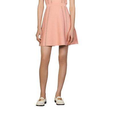 Sandro Knit Pink Eglantine Skirt Size 34