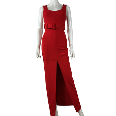 Solace London Elegant Red Tara Dress Size 2