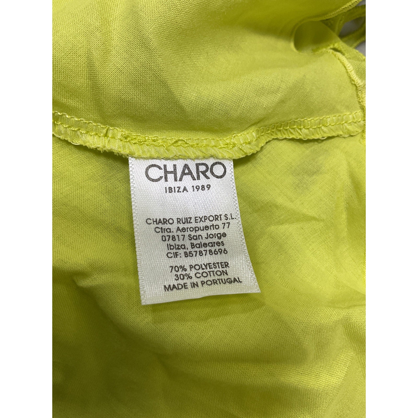 Charo Ruiz 'Ricka' Green Polyester Short Dress Size M - NWT