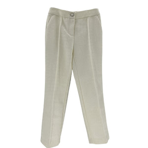 Milly Boucle Cream Betsy Pants Size 2