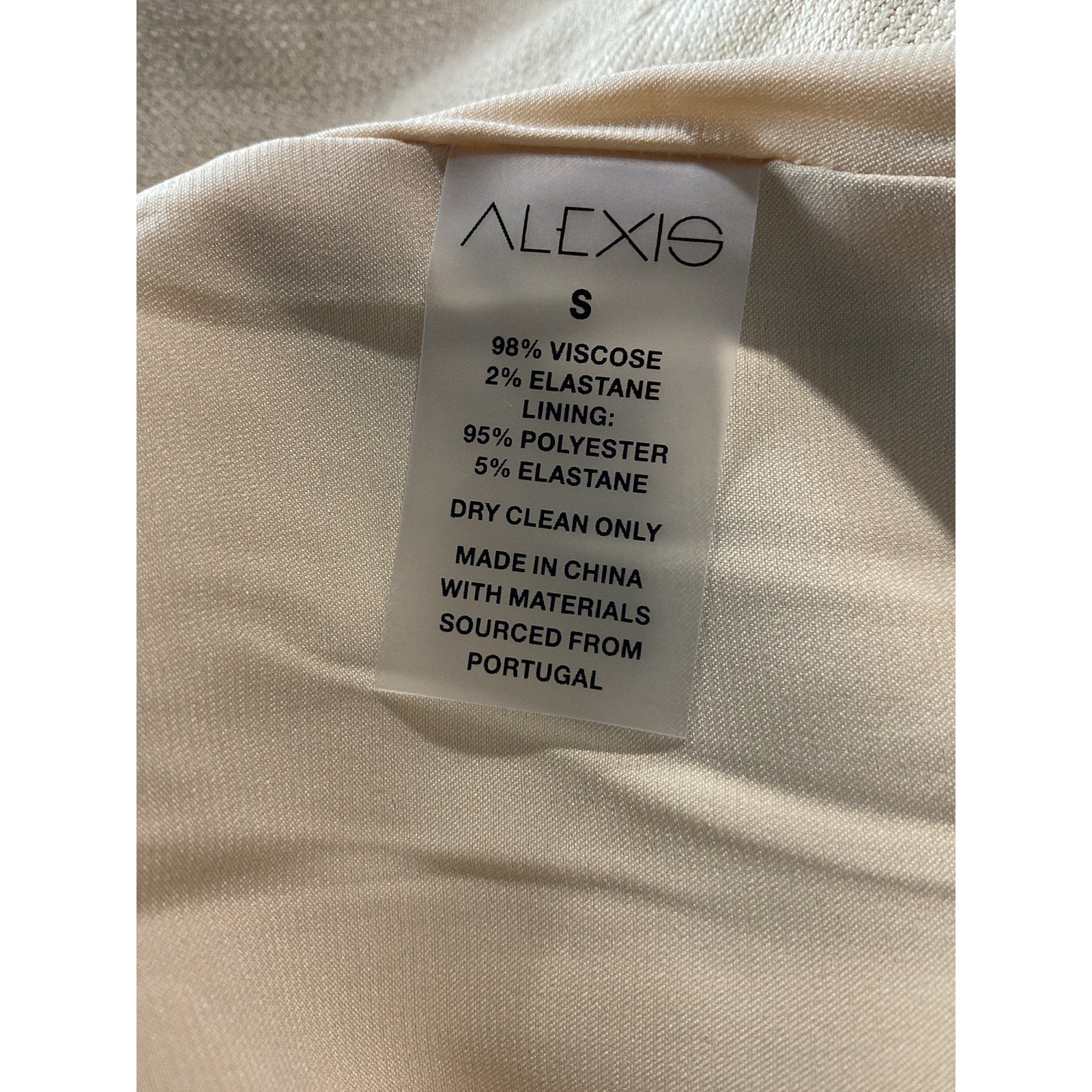 Alexis 'Berkley' Beige Viscose Pant Size S