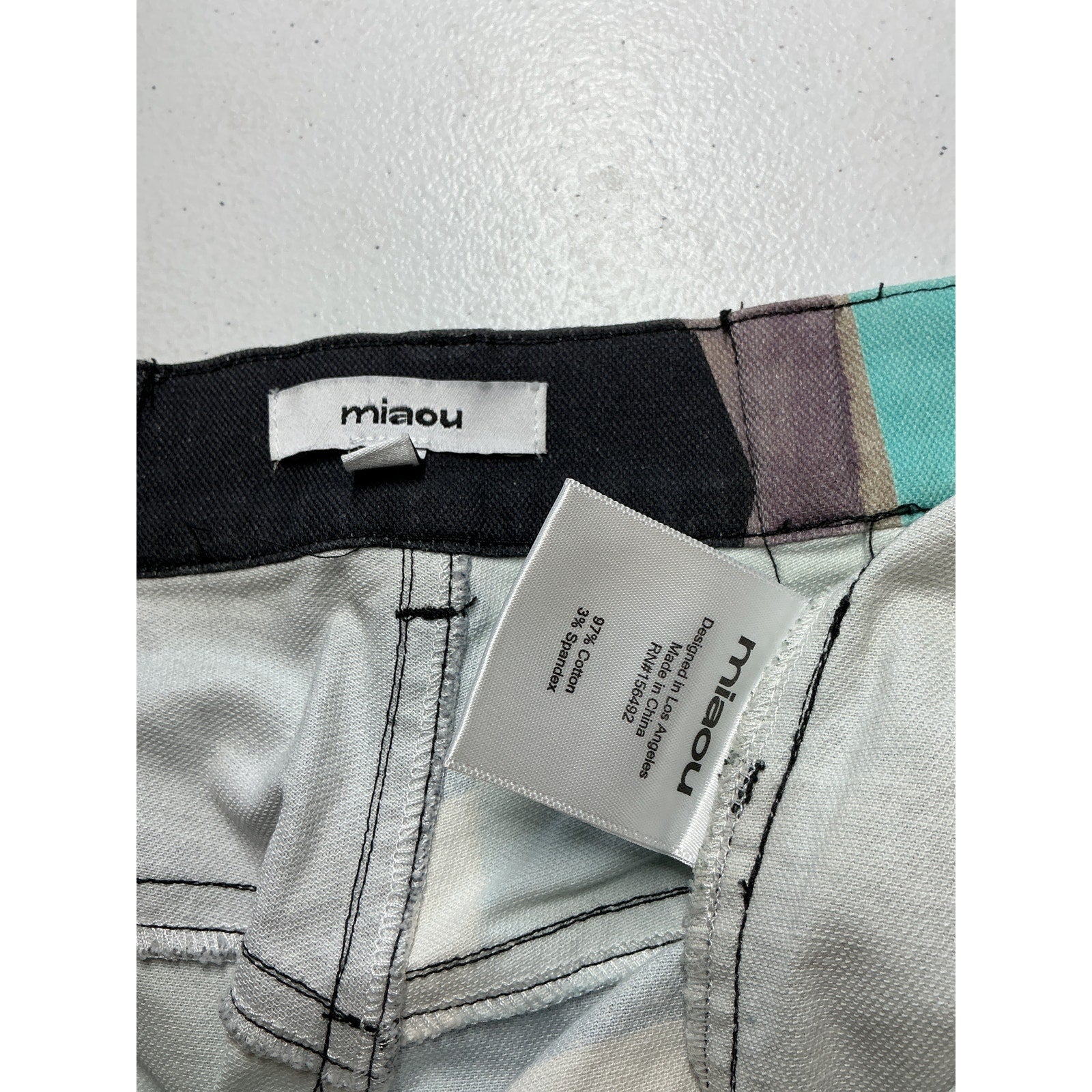 Miaou X 'Paloma' Blue Cotton Elsesser Fargo Pant Size S