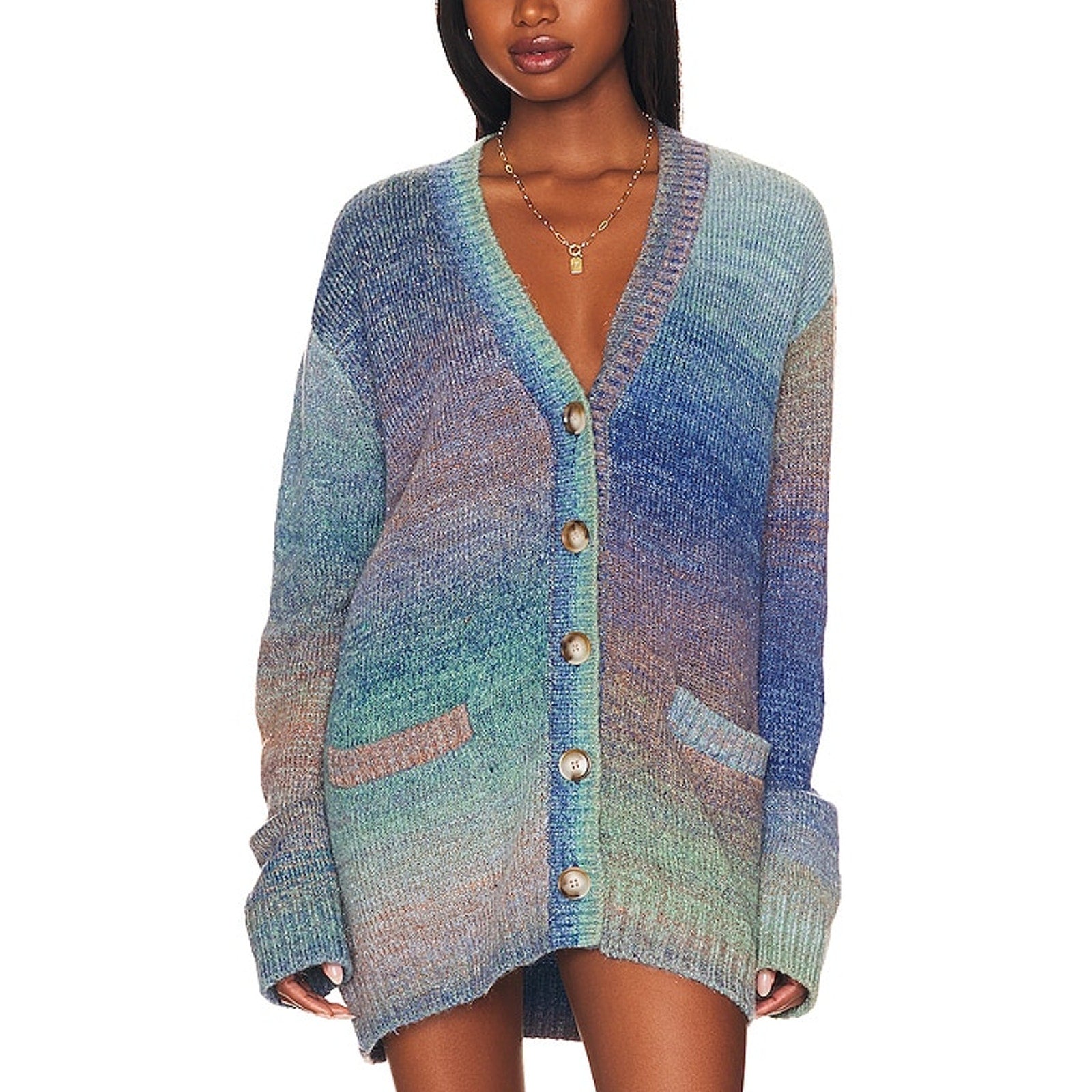 L*Space 'Zoe' Blue Cardigan Size XS