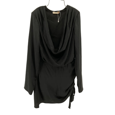 Ramy Brook Ruched Black Reeta Dress Size S