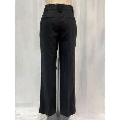 Reformation 'Alex' Black Linen Linen Pant Size 2