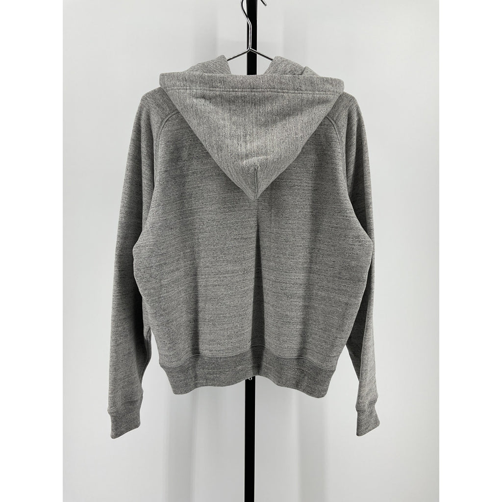 Tom Ford Long Sleeve Grey Cotton Flecked Melange Jersey Hoodie Size 52