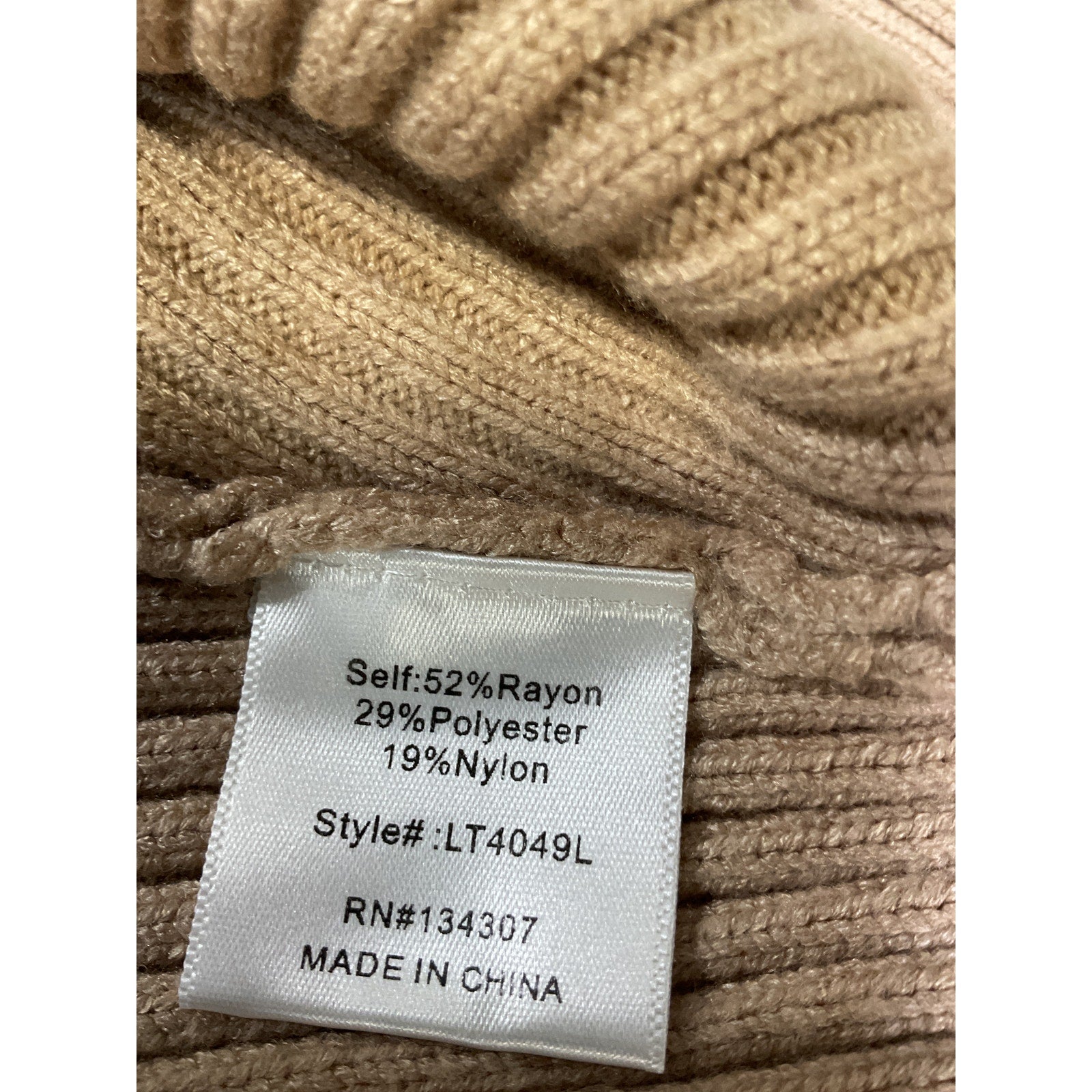 Line & Dot 'Blair' Tan Off Shoulder Sweater Size S - NWT