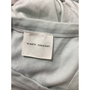 Ninety Percent Gathered Organic Cotton Blue Maxi Dress Size XS