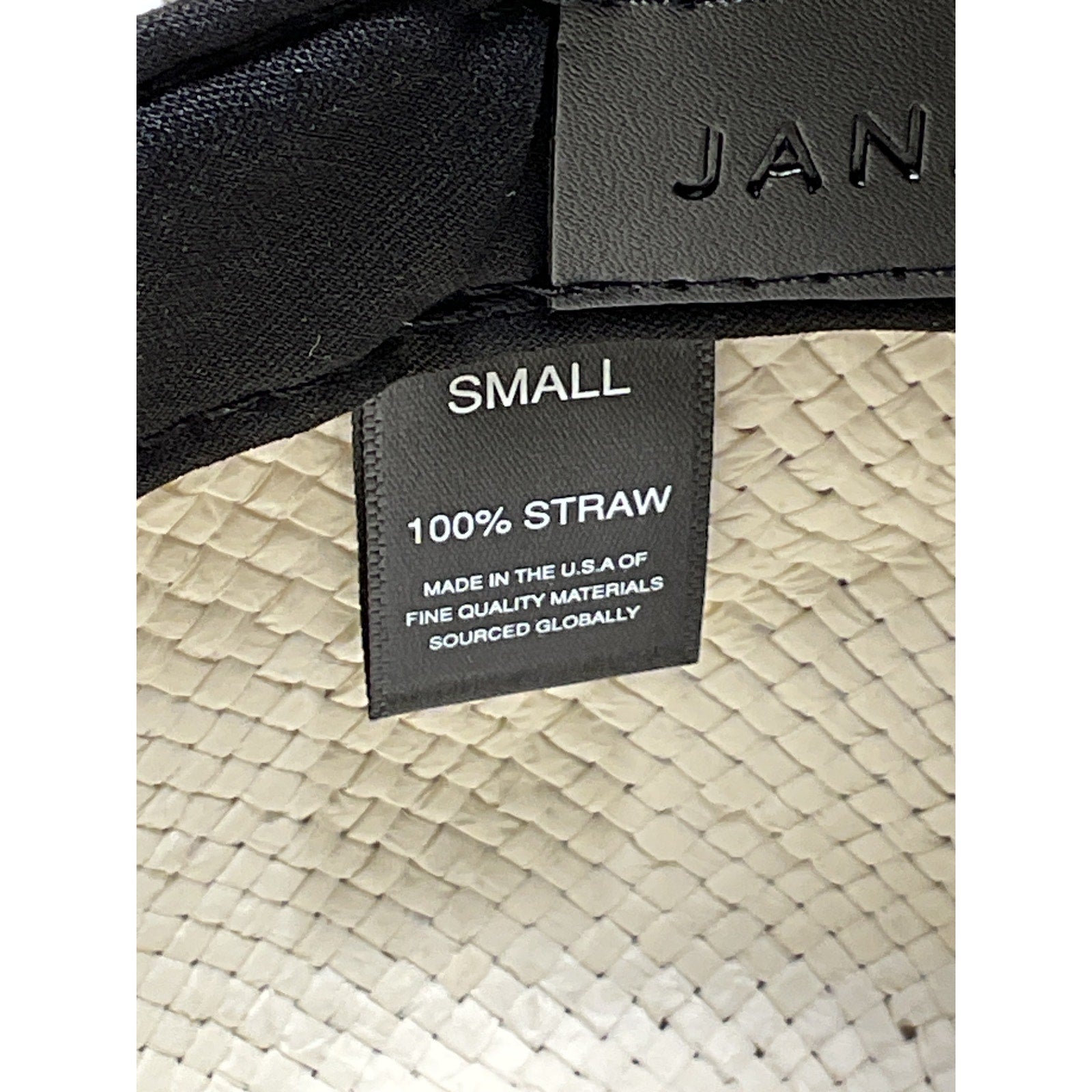 Janessa Leone 'Zoe' Tan Packable Straw Hat Size S