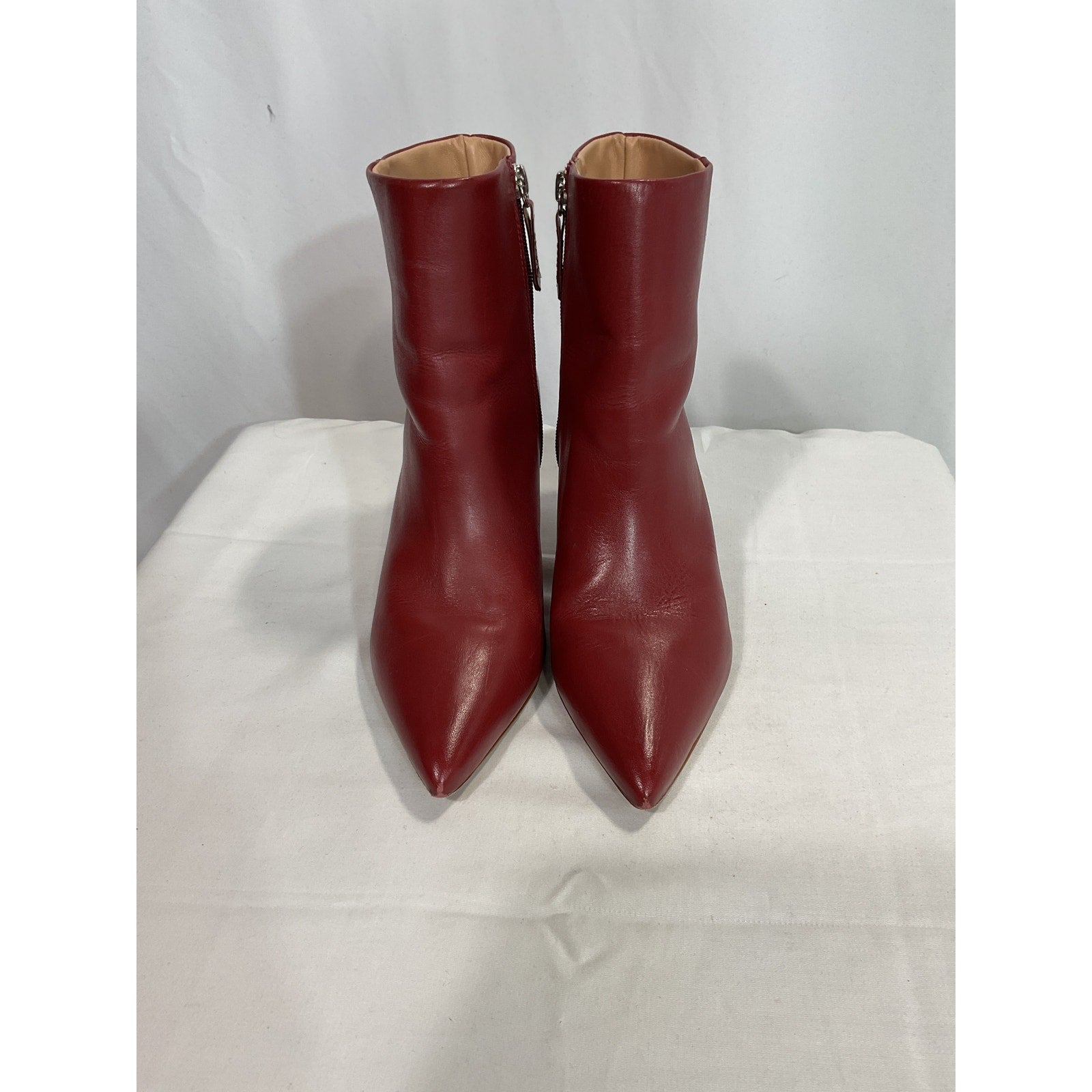 Schutz 'Mikki' Brown Mid Pointed Toe Boot Size 7.5
