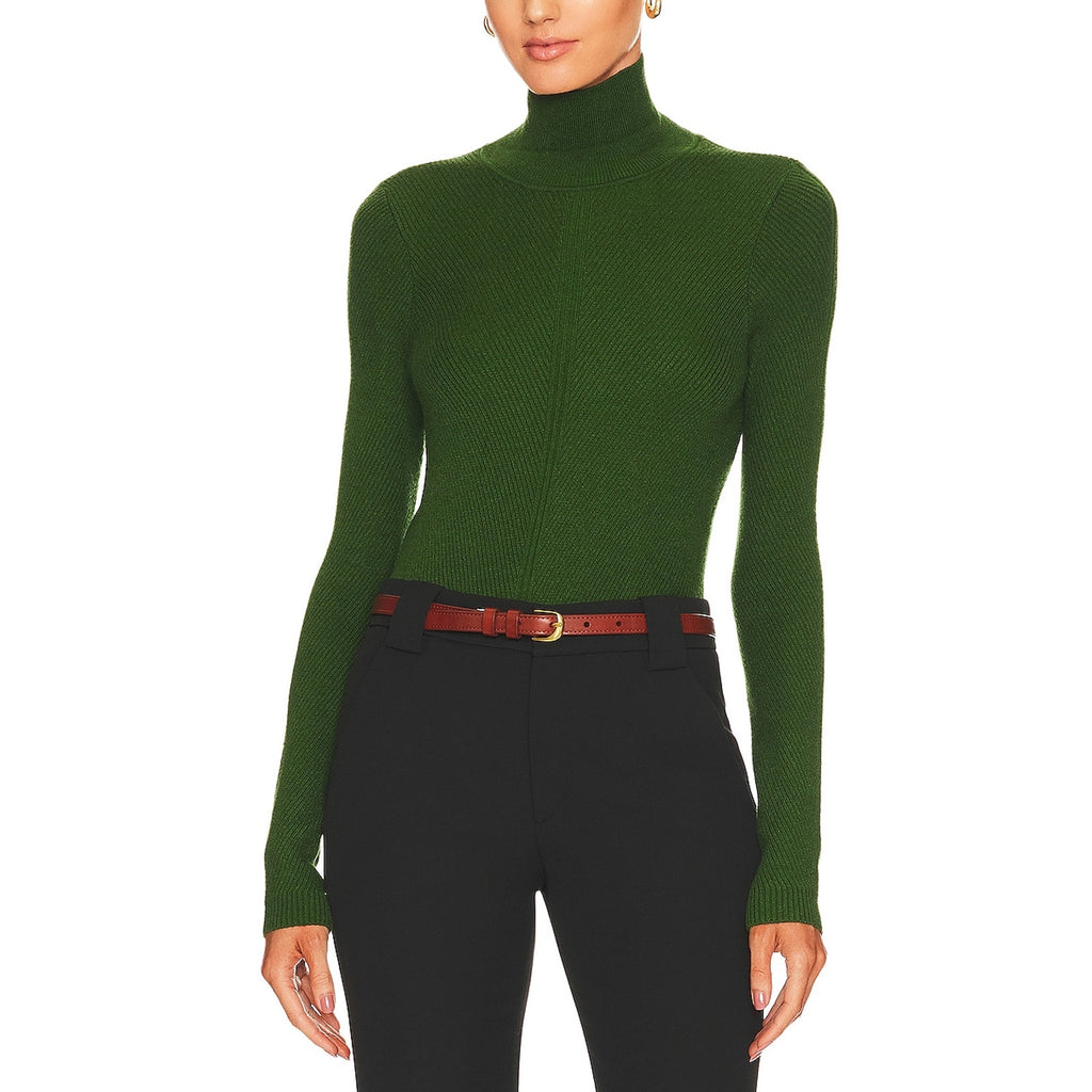 House Of Harlow 1960 'Peyton' Green Nylon Turtleneck Sweater Size S
