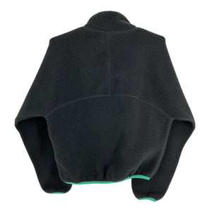 Sporty & Rich Plush Black Fleece Half Zip Pullover Size XS
