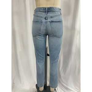 Agolde 'Jamie' Blue High Rise Classic Denim Jean Size 25