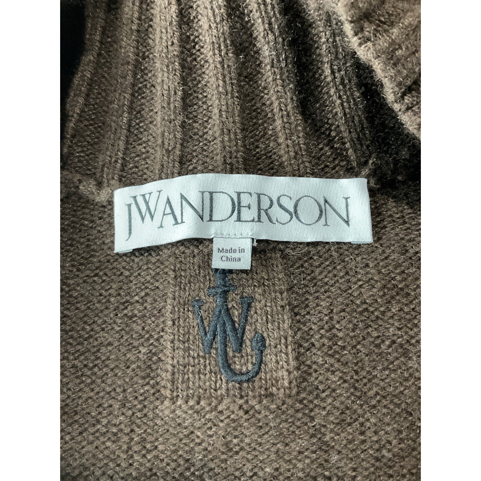 J.W. Anderson Brown Wool And Cashmere-Blend Sweater Size M