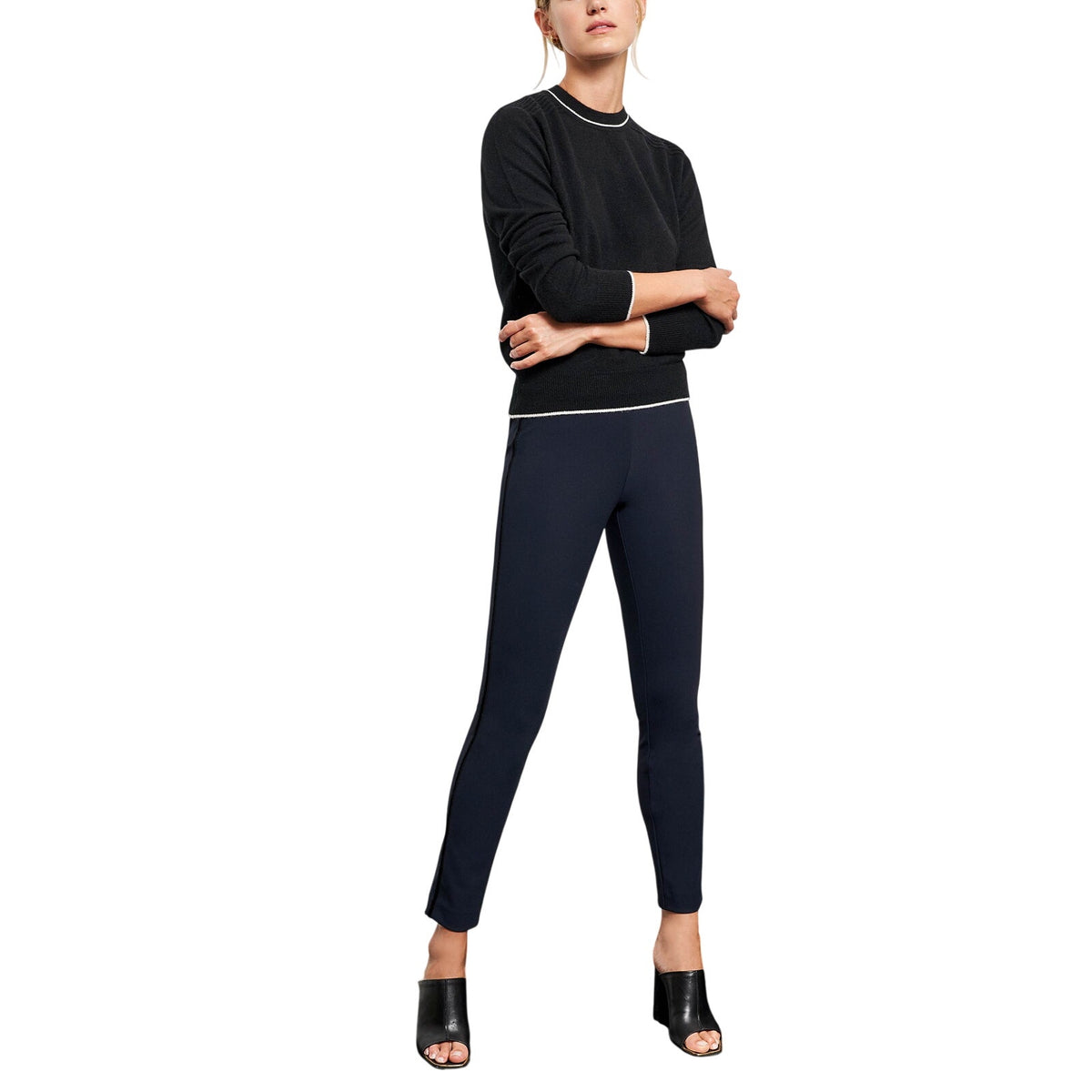 La Ligne Sleek Blue Nouvelle Vague Size S Pants