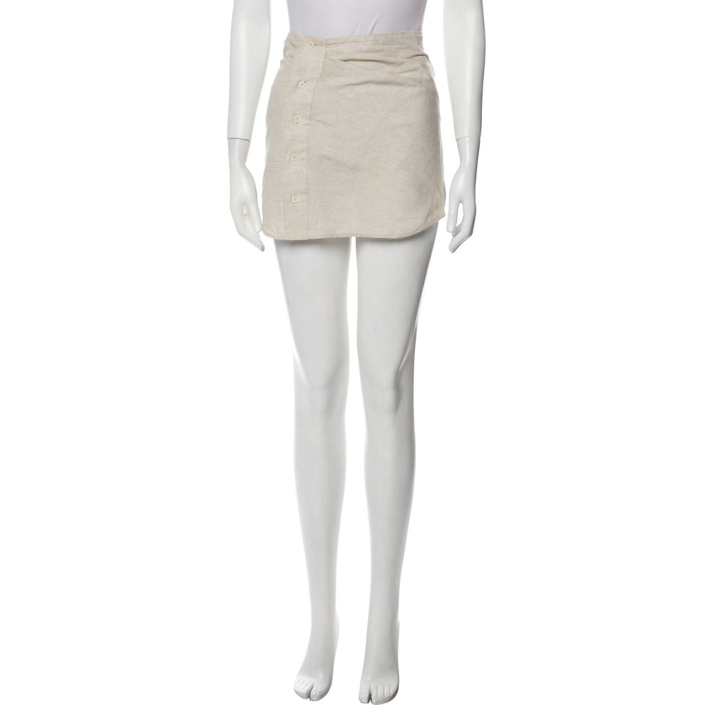 Jacquemus Mini Beige Skirt Size 34 - NWT