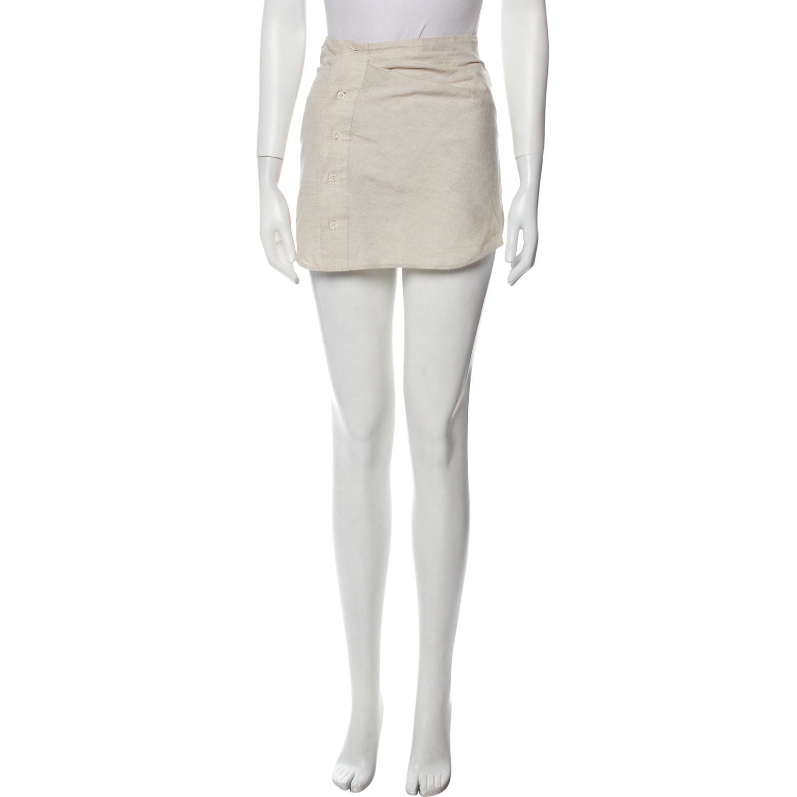 Jacquemus Mini Beige Skirt Size 34 - NWT
