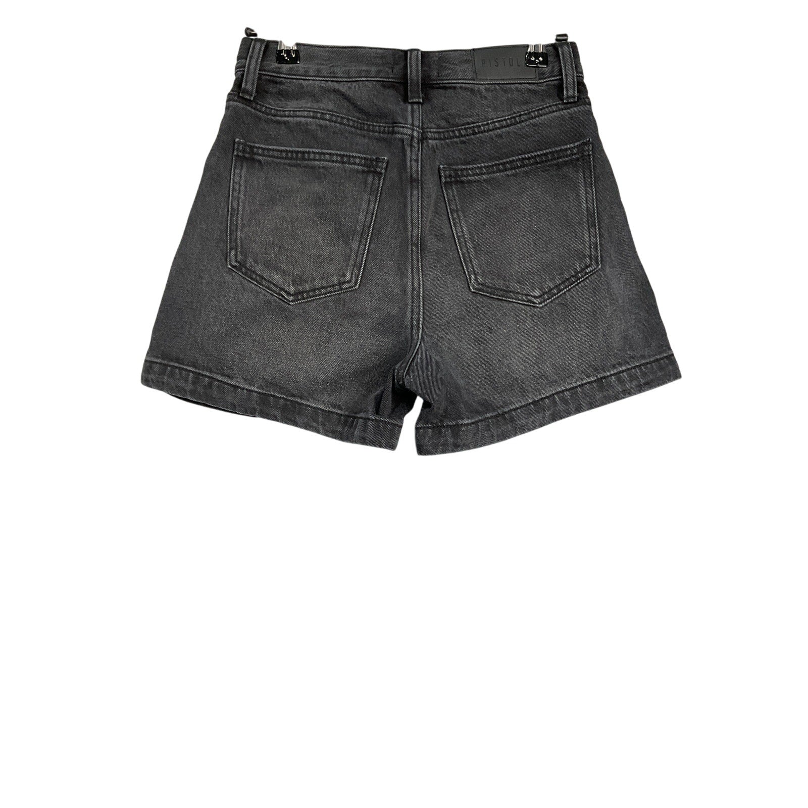 Pistola Saige Black Cotton High Rise Cut Off Short Size 25