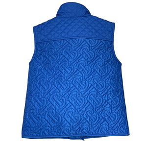 Burberry Quilted Blue Monogram 'B' Kids Vest Size 6Y