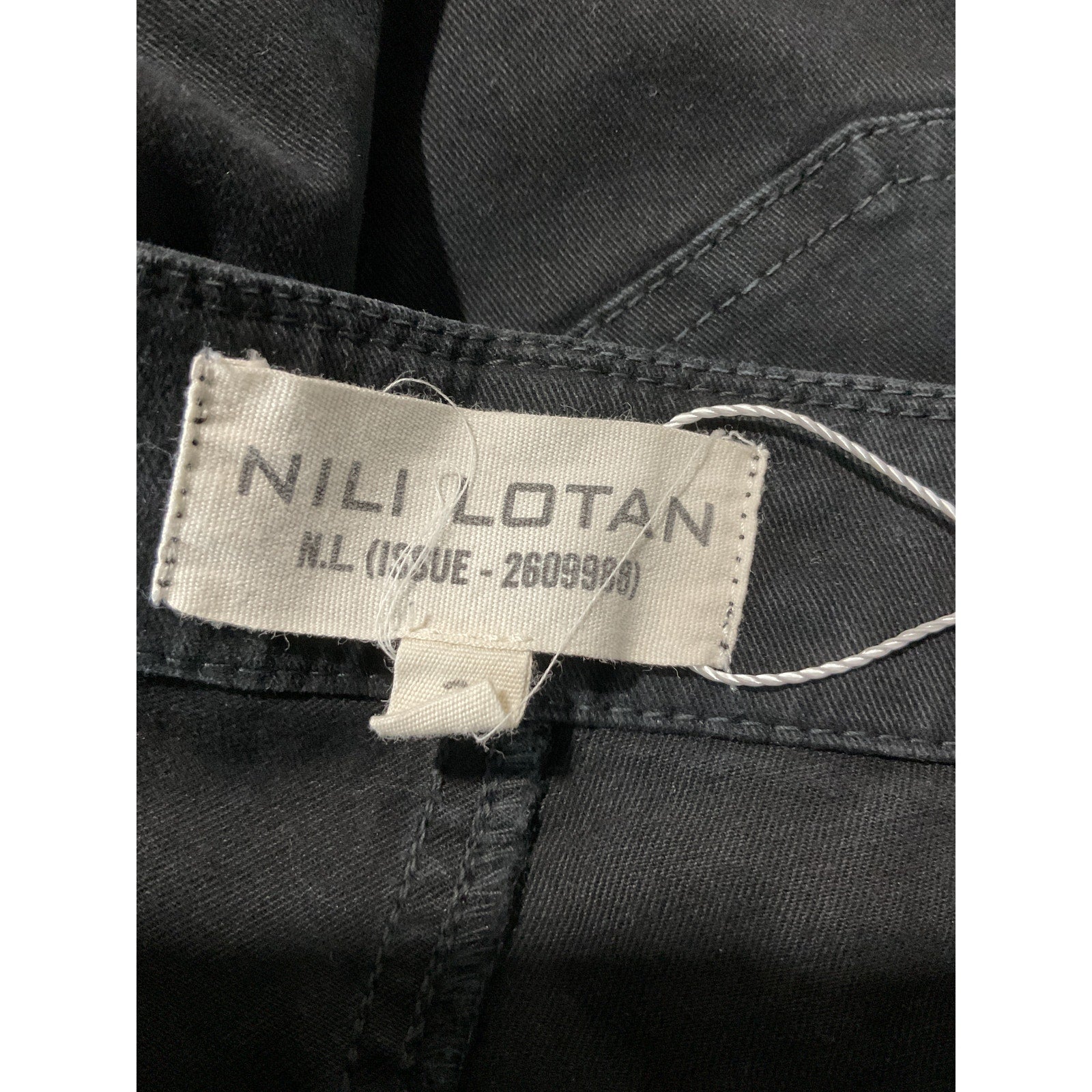 Nili Lotan French Black Cotton Military Pant Size 2