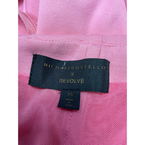 Michael Costello x Revolve 'Briggs' Pink Viscose Gown Size XS